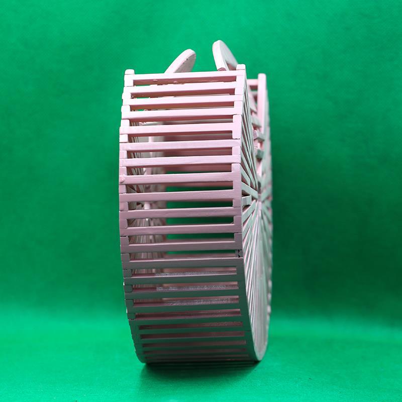 Round Hand Bamboo bag