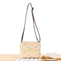 Corn Husk Crossbody Bag - Handwoven Natural Messenger