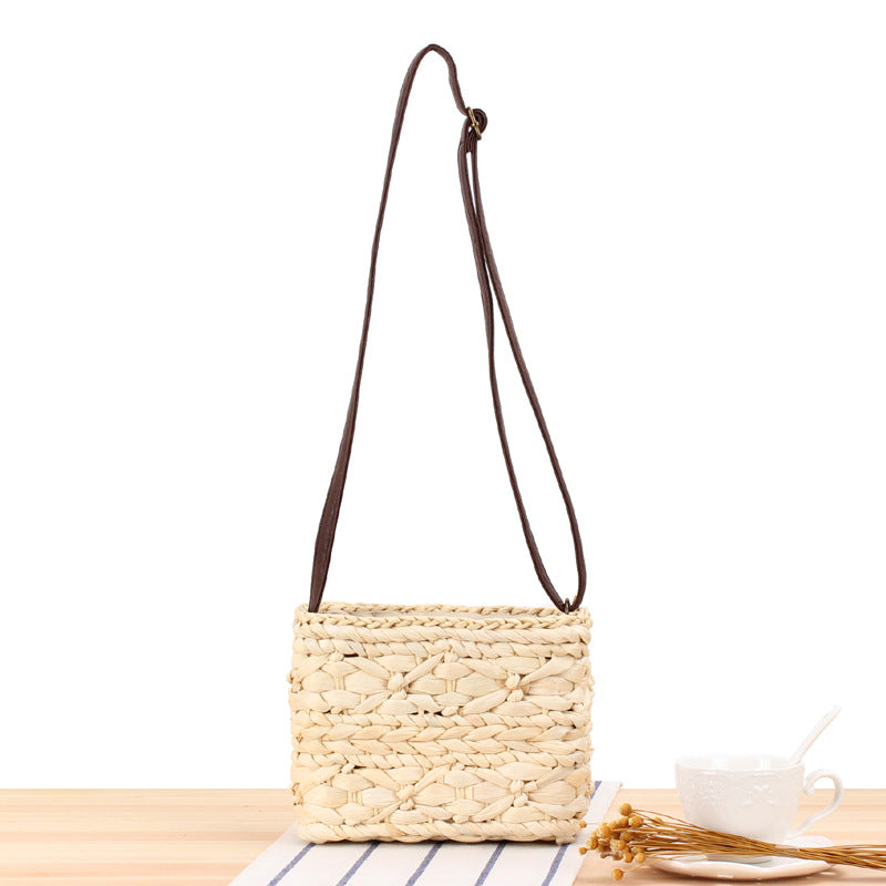 Crossbody Straw Bag Hand-Woven Bag