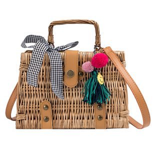 Classic Straw Women's Handbag - Handwoven Tote