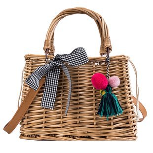 Classic Straw Women's Handbag - Handwoven Tote