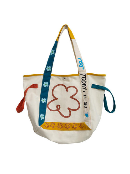 Female Sweet Large Capacity Canvas Bag