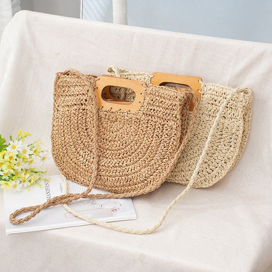 Hand Knitting Leisure Vacation Grocery Shopping Bag – Eco-Friendly Style by Greemnest