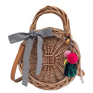 Classic Straw Women's Handbag - Handwoven Tote