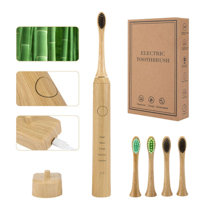 Bamboo Magnetic Levitation Environmentally Friendly Soft Bristled Electric Toothbrush