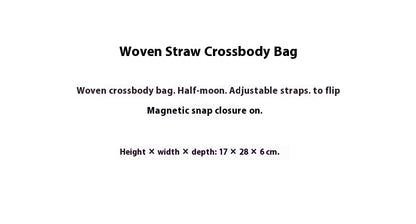 Shoulder Bag Casual Crossbody Bag Woven Bag Underarm Dumpling Bag