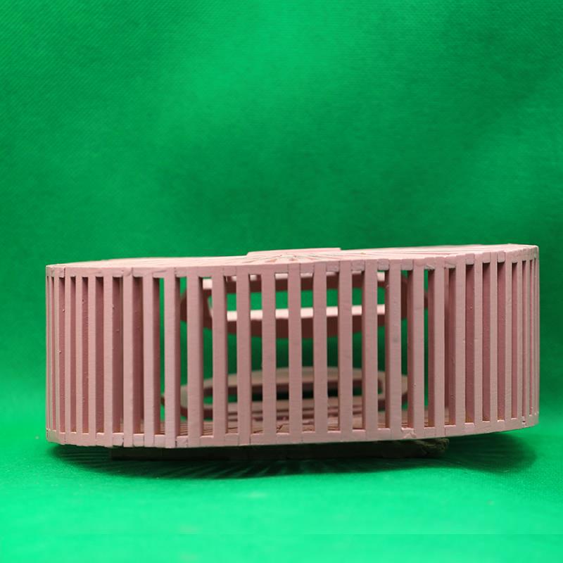 Round Hand Bamboo bag