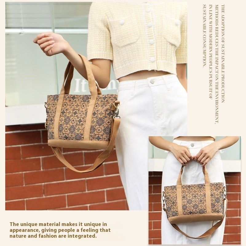 Sustainable Cork Crossbody Bag - Eco-Friendly Tote